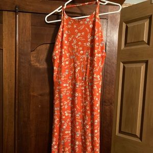 Open back floral dress